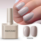MAYCHAO Cherry Red Gel Nail Polish 12ml Glossy Semi Permanent Soak Off UV LED Frosted Gel Nails Base Painting Varnish