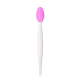 Skin Care Lip Exfoliating Facial Cleansing Face Scrub Nose Clean Brush Blackhead Remove Silicone Double-Sided Skin Care Tool