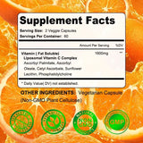 Liposomal Vitamin C 1600 Mg - Highly Absorbable, Fat Soluble Vitamin C, Antioxidant Supplement, Immune System & Collagen Booster