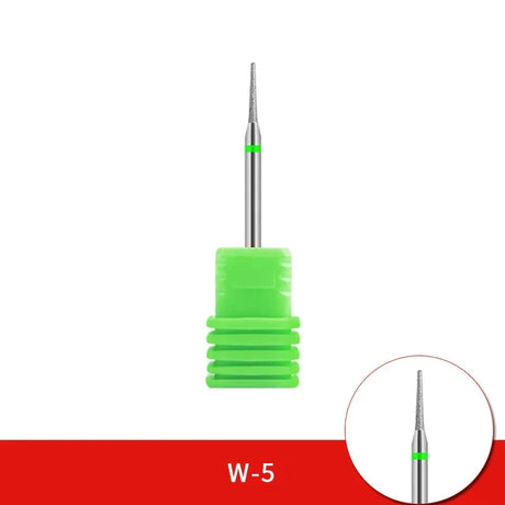 Diamond Ceramic Nail Drill Bits Milling Cutter For Manicure Left Right Rotary Cuticle Files Buffer DIY Nails Accessories Tools