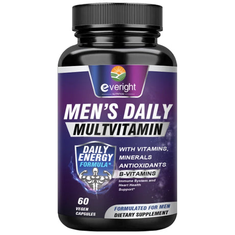 Men's Multivitamin – Immune Boost with Vitamins A, B12, C, D | Daily Energy & Non-GMO