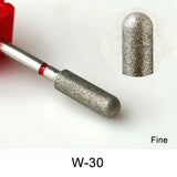 Diamond Ceramic Nail Drill Bits Milling Cutter For Manicure Left Right Rotary Cuticle Files Buffer DIY Nails Accessories Tools