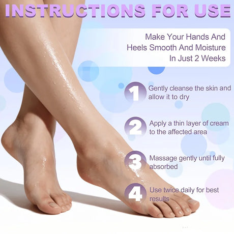 GSWP 60% Urea Moisturising Hand and Foot Cream, Containing Salicylic Acid, Protects and Nourishes Hands and Feet. 250g/500g