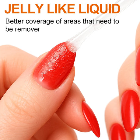 TWOING Nail Gel Polish Remover Quick & Easy Polish Remover In 2-3 Minutes, No Need Soaking Or Wrapping 15ml-0.51oz