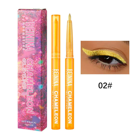 Shiny Chameleon Metallic Blue Eyeliner Gel Pen Eyeshadow