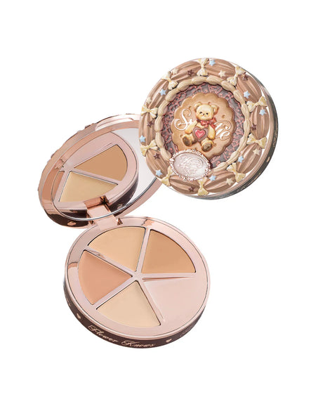 Flower Knows Shell Pearl Collection Baked Powder Mixed Color Honey Powder Clear Matte Makeup Setting Powder Natural Bronze Glow
