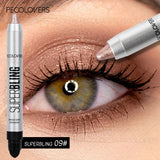 1 Pc High Color Rendering Shimmer Eyeshadow Pen, Shiny Colors Eye Shadow Stick, Eye-catching Eye Makeup, Music Festival Makeup
