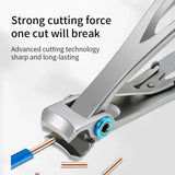 High quality Nail Clippers Stainless Steel Two Sizes Are Available Manicure Fingernail Cutter Thick Hard Toenail Scissors 2028