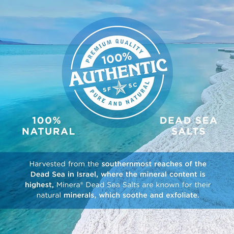 Dead Sea Salt for Bath & Soaking, Fine Grain, 2 lbs, 100% Pure & Natural, Fast-Dissolving, Unscented, Skin-Nourishing