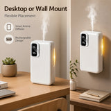 Smart Aroma Diffuser, 1800mAh Rechargeable Aromatherapy Machine, Automatic Fragrance Sprayer, Wall Mounted or Desktop Air Freshener with Ambient Night Light, 7 Spray Levels, 24H Timer for Bathroom Bedroom Office Hotel Home