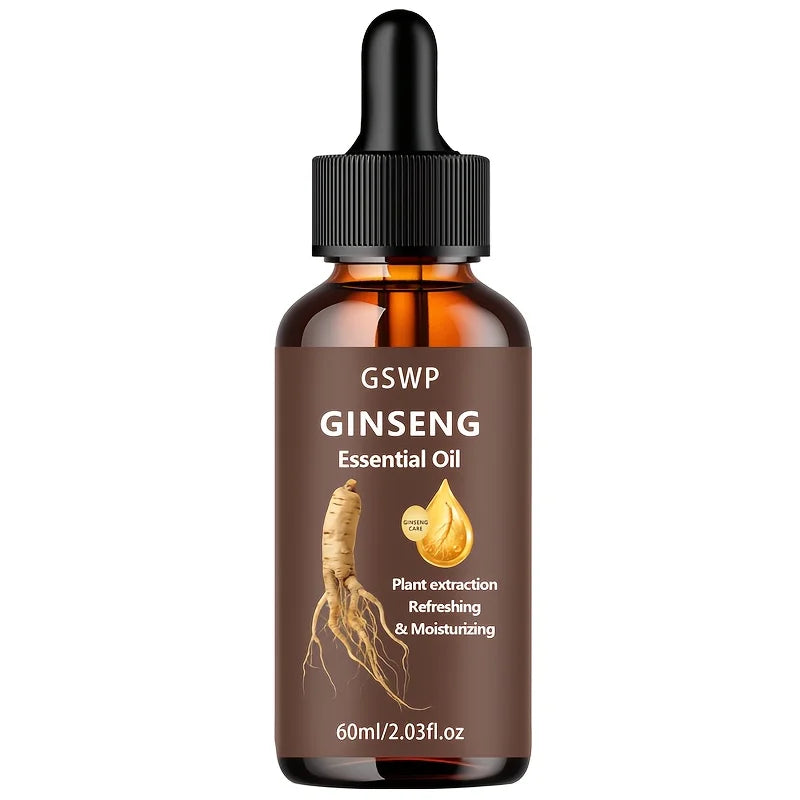 GSWP Ginseng Hair Oil, with Plant Extracts, Is Refreshing and Moisturizing, Reduces Tangles, Nourishes the Scalp. 60/120/180ml