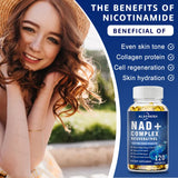 NAD Supplement Extra Strength for Women & Men, Resveratrol, PQQ, CoQ10 & Vitamin B3 – Energy Antioxidant,Cell Health Support