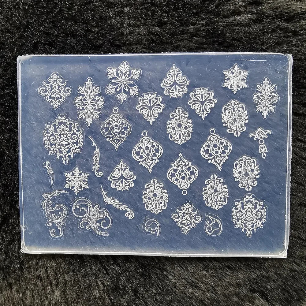 1pc Butterfly Sweater Snowflake 3D Acrylic Mold  Photo Frame  Silicone  Nail Art   Nails DIY  Nail Art Templates Nails  Mold