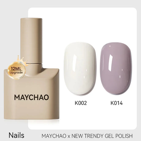 MAYCHAO 12ml Gel Nail Polish Set Professional Salon Nail Art Gels Varnish UV LED Semi Permanent Nail Lacquer Nail Supplies