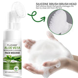 150ml Aloe Vera Cleanser Face Mousse Wash Refreshing Hydrating And Water-locking Deep Cleansing For Facial Skin Beauty Skincare