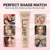 Korean Luxe Color-Adjusting Liquid Foundation Natural Matte Moisturizing Concealer Long Lasting Full Coverage Base Makeup
