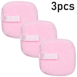 1/3pcs Reusable Discs Makeup Remover Wipe Cotton Pads Microfiber Makeup Face Towel Cloth Washable Sponge Skin Care Cleaning Puff