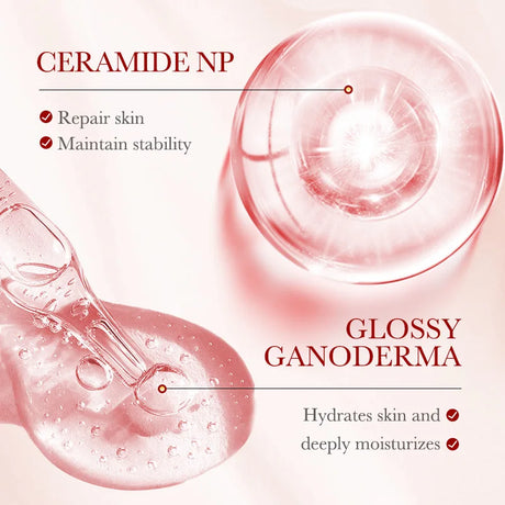SADOER Ganoderma lucidum Dragon Blood Facial Serum Face Lotion Moisturizing Face Emulsion Oil Refreshing Control Facial Essence