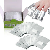 Foil Nail Wraps - 100/200/600PCS Gel Nail Polish Remover Foil Wraps Soak Off Gel Remover with Cotton Pad Removing Nail Polish