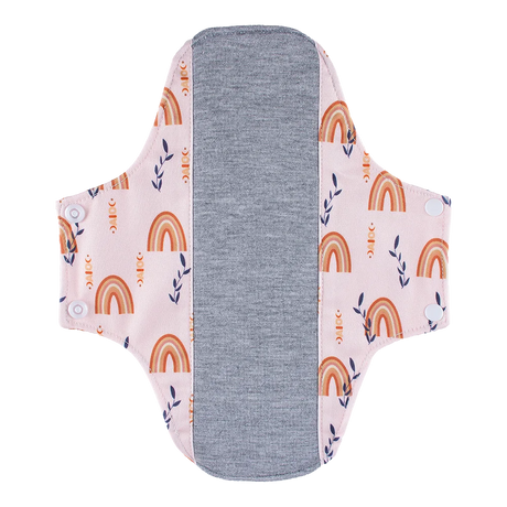 AIO Washable Cotton Printed Panty Liner Regular Flow Menstrual Pads Graphene Cloth Tampons Urinary Incontinence Sanitary Pads