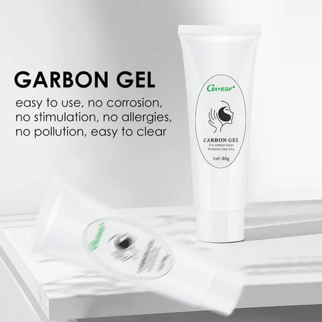 80ML Carbon Peeling Gel for Skin Regeneration Facial Skin Care Deep Cleansing Facial Black Mask for Laser Activated Nano Carbon