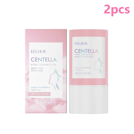 Centella Asiatica Facial Clay Mask Stick Pore Minimizer Oil Control Smooth Skin Brightening Refreshing Blackhead Remover Mask