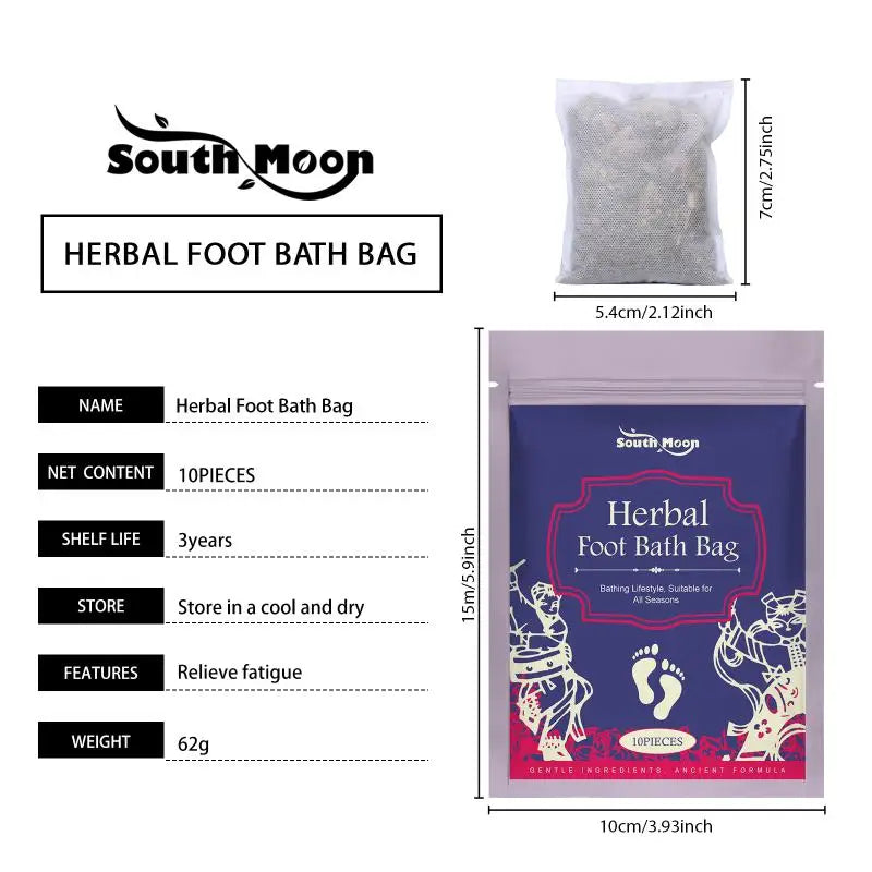 ✨ 10Pcs Mild Herbal Foot Soak Kit Wormwood Extract Nourish Nourish Soothing Foot Bath Liquid Foot Relaxation Foot Soak Kit