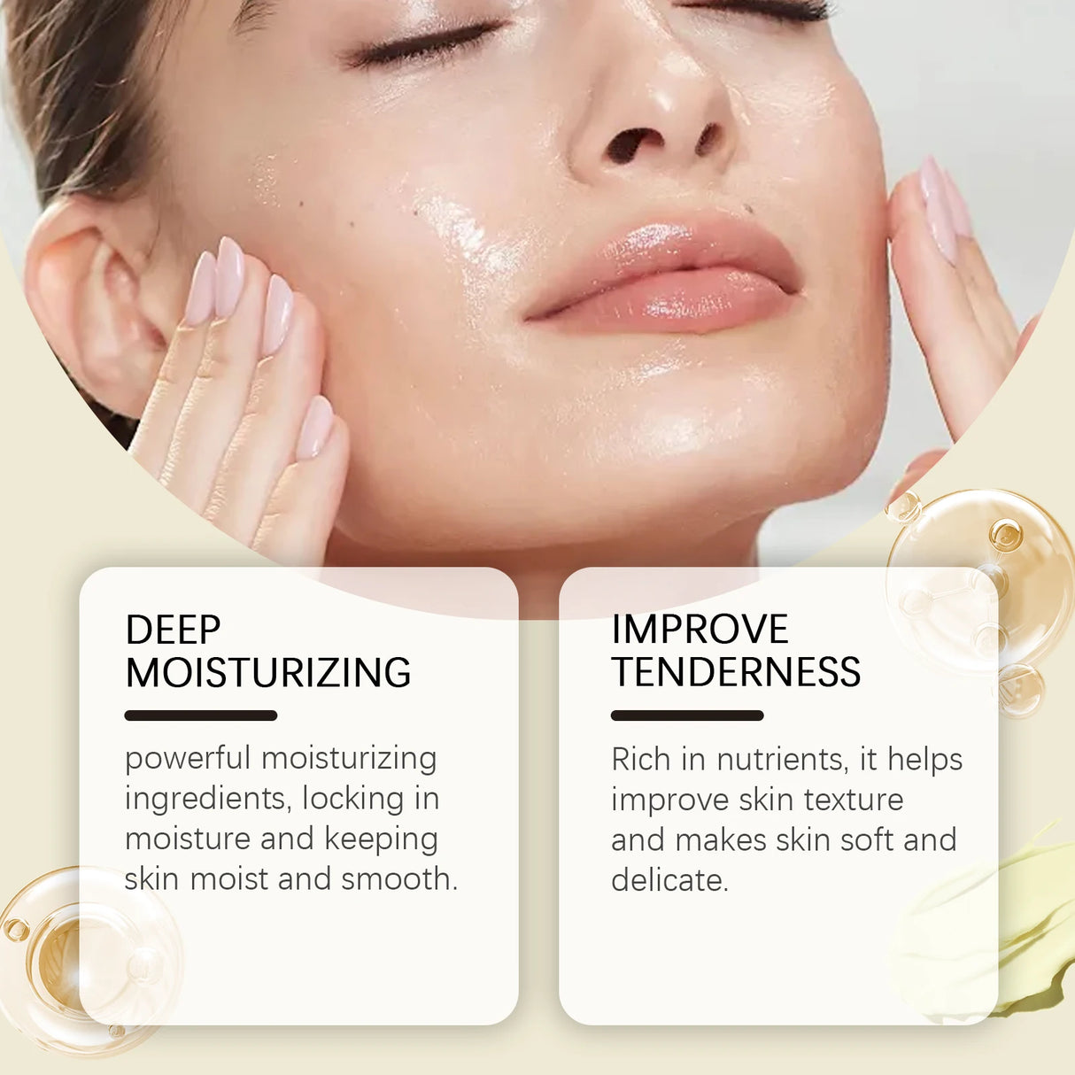 Beef Tallow Honey Balm Moisturizing Hydrating Face Cream Body Lotion Fades Fine Lines Tighten Soothen Brightening Facial Skin