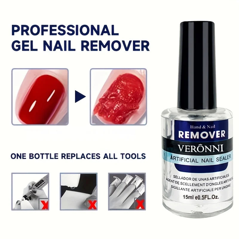 Crack-Free Nail Glue Remover, Non-Damaging Cuticle Oil, Acetone-Free Nail Polish Remover for Light Relax Nails