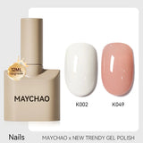 MAYCHAO 12ml Gel Nail Polish Set Professional Salon Nail Art Gels Varnish UV LED Semi Permanent Nail Lacquer Nail Supplies