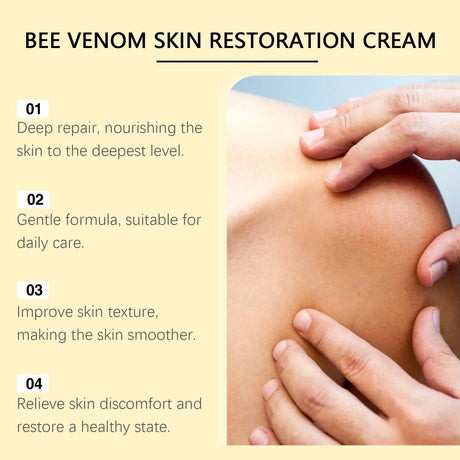 Bee Venom Skin Treatment Cream Skin Blemish Remover Moisturizing Skin Elasticity Increased Smooth Body Care Bee Venom Cream 60g