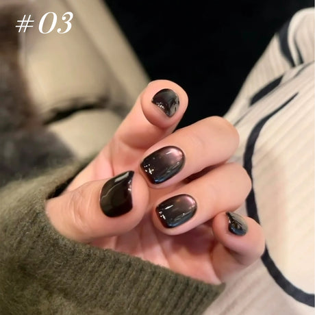 12ml 1-21pcs Brown Gold Cat Eye Gel Nail Polish Hot Selling Winter Whitening Magnet Gel Polish Gold Nails Nail Supplies Nail Art