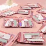 1pack ,Manicure And Pedicure Set, Mini Nail File And Orange Nail Stick Set