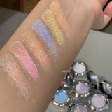 3D Butterfly Embossing Chameleon Eyeshadow Monochrome Metallic Changing Shiny Glitter Blue Purple Highlight Eye Makeup Festivals