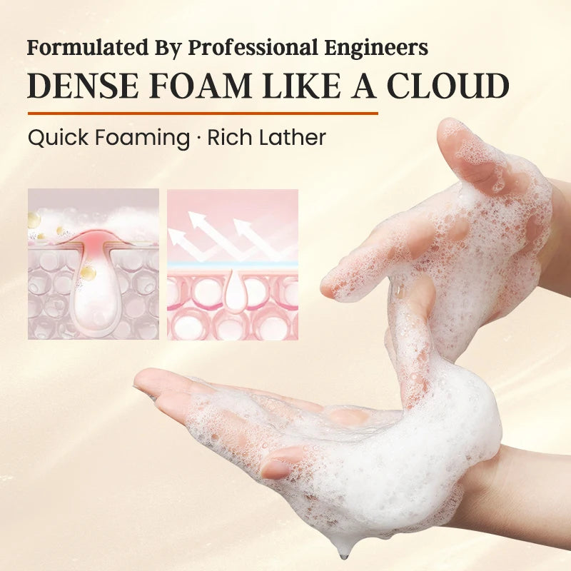 150ml Natural Vitamin C Face Wash Deep Cleansing Dissolves Grease Brightens Skin Hyaluronic Acid Compatible Gentle Facial Cleane