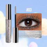 MLSMILE Shiny Pearlescent Colorful Mascara Waterproof Sweat Proof Quick Dry Lasting Matte Blue Mascara Glitter Gold Eyelashes