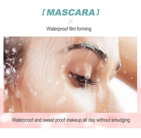 4D Mascara, Black, Waterproof, Ultra-Long, Volumizing, Long-Lasting Smudge-Proof, Perfect Festivals and Special Occasions