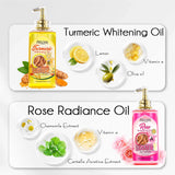 AILKE Whitening Body Oil, Moisturizing, Nourishing, Glowing, Brighten, Smooth Skin, Reduce Dark Spots, For All Skin Types, 300ml