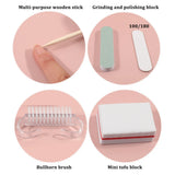 1pack ,Manicure And Pedicure Set, Mini Nail File And Orange Nail Stick Set