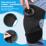 3-in-1 Electric Knee Pad Massager with 5-Level Vibration Cordless Hot Compress for Shoulder Elbow Muscle Joint Relaxation