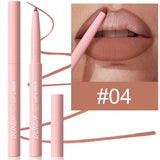 6Pcs Velvet Matte Lip Liner Pencil Set High Pigment Smooth Silky Texture Easy to Color & Define Lip Contours Daily Lip Makeup