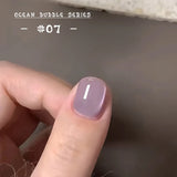 MN 1-20pcs 12ML Pink Gold Cat Eye Ocean Bubble Glass Beads Cat Eye Gel Nail Polish Blue Nails UV Light Nails Green Nails