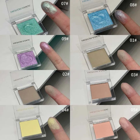 Makeup Yellow Matte Nude Eyeshadow Cream Silky Waterproof Soft Eye Shadow Pigment Green Blue Purple Monochrome Glitter Eyeshadow