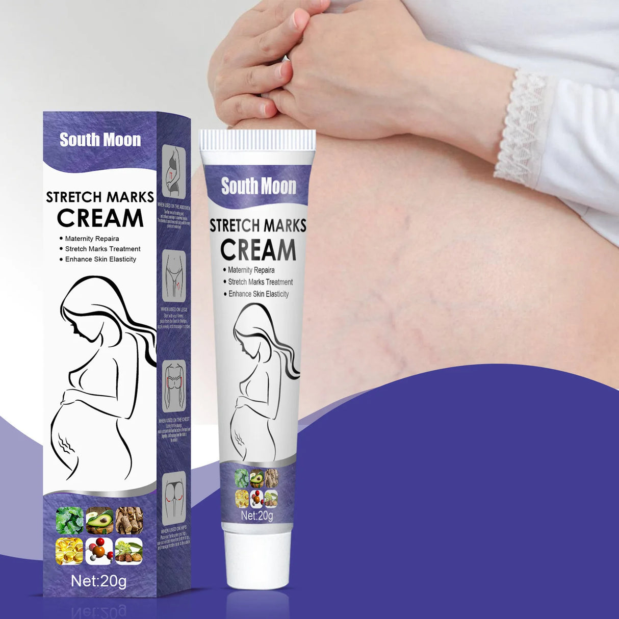Stretch Marks Permanent Removal Cream Maternity Pregnant Women Pregnancy Anti-Winkle Smooth Repair Firming Skin Body Skin Care