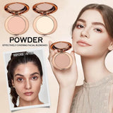 Soft Focus Pressed Powder Long Lasting Oil Control Setting Powder for Women Matte Texture Face Foundation Makeup Tool