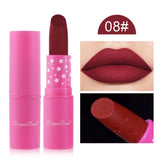 Nude Pink Lipstick Stick Waterproof Sexy Rose Red Velvet Matte Lipstick Lasting Non-stick Cup Lip Gloss Lips Makeup Cosmetics
