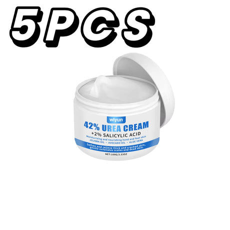 42% Urea Cream + 2% Salicylic Acid Foot Hand Cream for Dry Cracked Skin Exfoliating Callus Remover Moisturizer Pedicure At Home