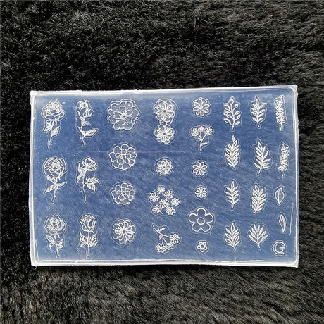 1pc Butterfly Sweater Snowflake 3D Acrylic Mold  Photo Frame  Silicone  Nail Art   Nails DIY  Nail Art Templates Nails  Mold