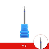 Diamond Ceramic Nail Drill Bits Milling Cutter For Manicure Left Right Rotary Cuticle Files Buffer DIY Nails Accessories Tools