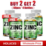 Buy 1 Get 1 Free! Pure Zinc Supplement, for Immune System Booster, Wound Healing & Antioxidant Defense for Year-Round Wellness